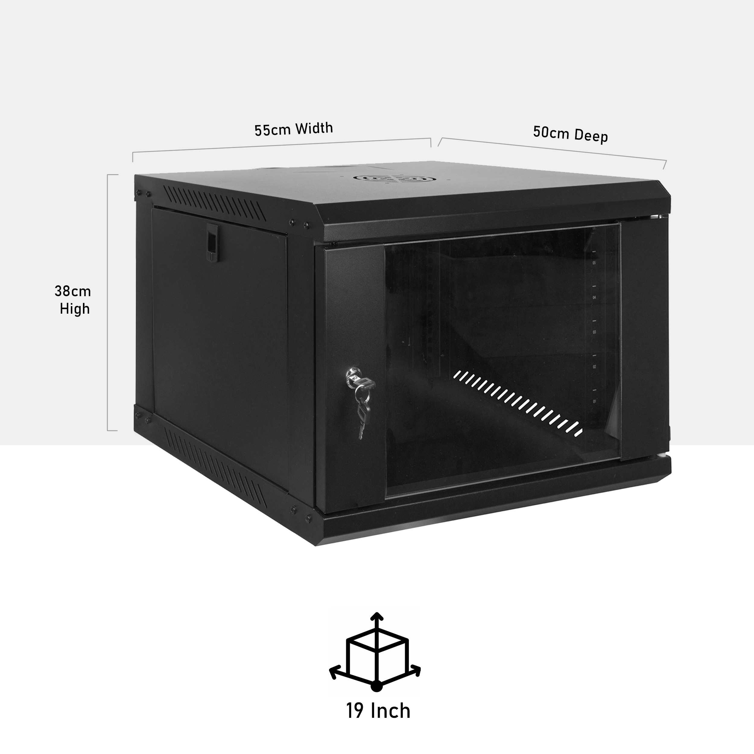 LMS Data Armoire De Données 12U De 450 Mm De Profondeur