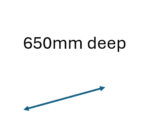 650mm deep wall racks