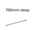 700mm deep wall rack