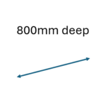 800mm deep wall racks